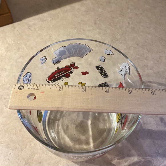 Hazel Atlas mid century modern games ice bucket. - Picture 3 of 8